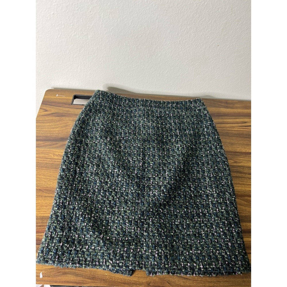 J.Crew Pencil Skirt Autumn Tweed  Sz 6 Multicolor Fitted Knee